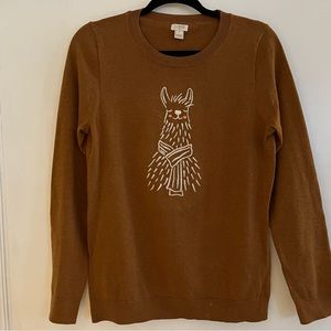 J Crew Alpaca Graphic Sweater